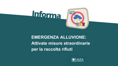 EMERGENZA ALLUVIONE: Attivate misure straordinarie per la raccolta rifiuti