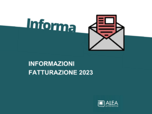 INFORMAZIONI SULLA FATTURAZIONE