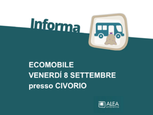 ECOMOBILE VENERDI’ 8 SETTEMBRE PRESSO CIVORIO