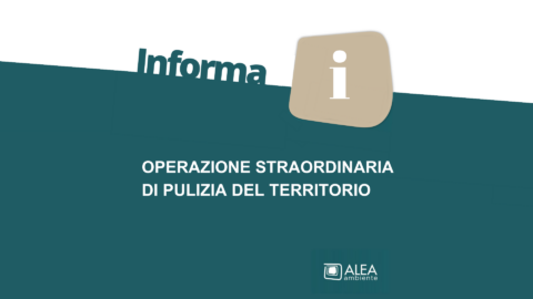 operazione straordinaria di pulizia del territorio