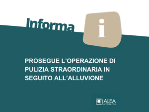 PROSEGUE L’OPERAZIONE DI PULIZIA STRAORDINARIA IN SEGUITO ALL’ALLUVIONE