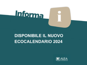 DISPONIBILE IL NUOVO ECOCALENDARIO 2024