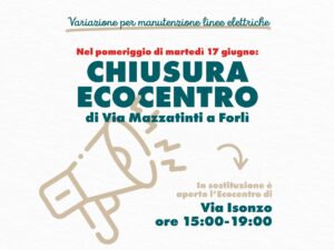 ALEA AMBIENTE INFORMA – ECOCENTRO DI VIA MAZZATINTI (FORLÌ)
