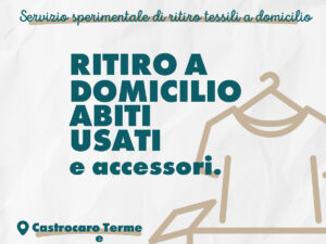 CASTROCARO TERME e TERRA DEL SOLE- NUOVI SERVIZI – Ritiro a domicilio rifiuti tessili